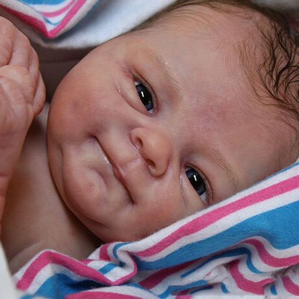 17 inch Realistic African American reborn baby cocomalu baby doll