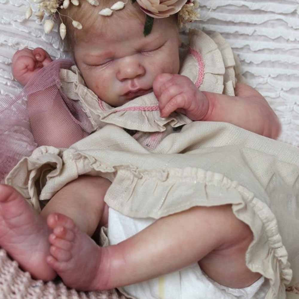 17'' Full Silicone Maisa Said Reborn Baby Doll Girl
