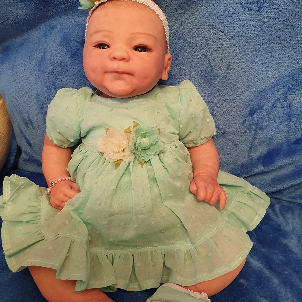 17 inch little RealisticAngle reborn baby baby doll
