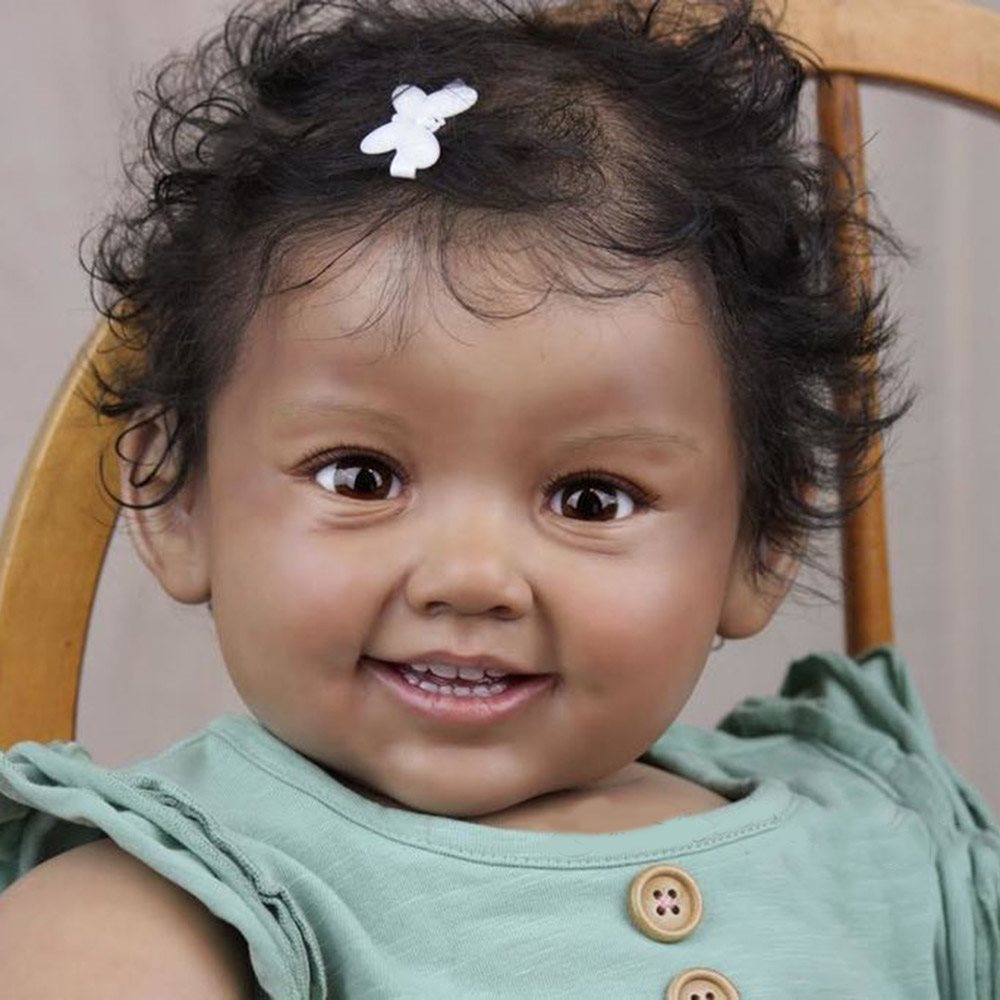 19 inch sweet Realistic African AmericanAllison reborn baby doll