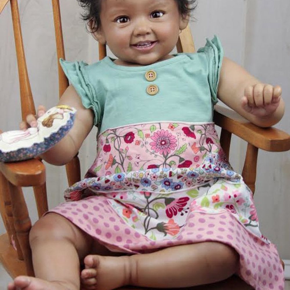 19 inch sweet Realistic African AmericanAllison reborn baby doll