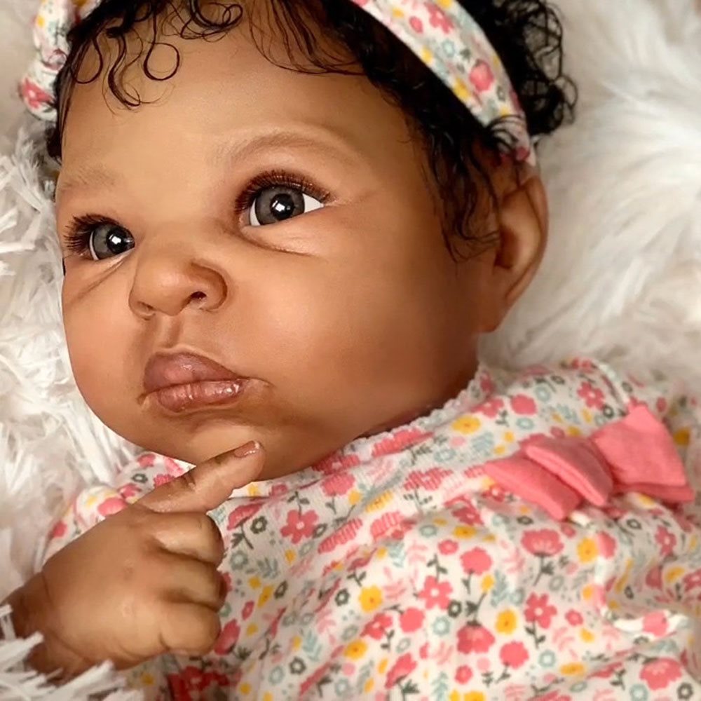 20 inch Little Charlotte African American Reborn Baby Doll