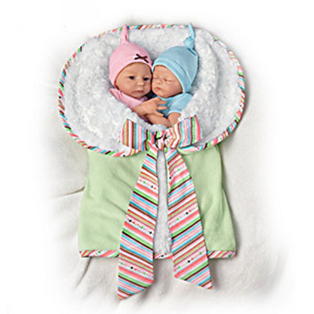 17'' Vernon and Sabela Truly Twins Baby Girl Dolls Toy