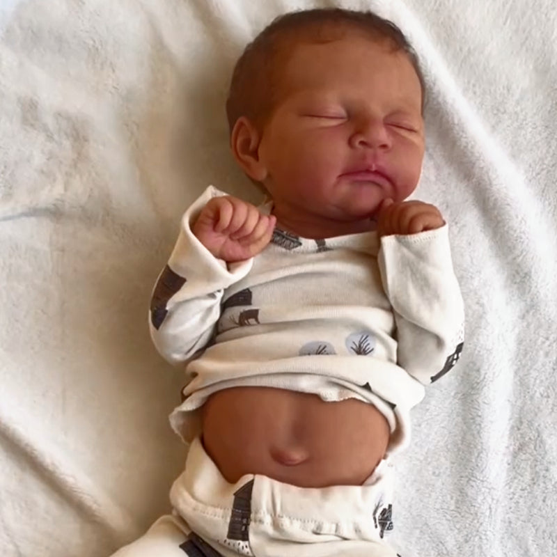 17'' Davi Realistic Cute Reborn Baby Boy Dolls