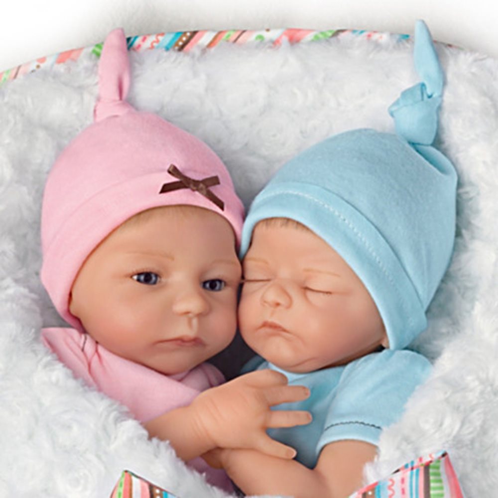 17'' Vernon and Sabela Truly Twins Baby Girl Dolls Toy