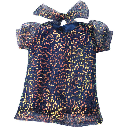 18 inch American Girl Sequined Mesh Princess Dress With Hair Band