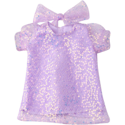 18 inch American Girl Sequined Mesh Princess Dress With Hair Band