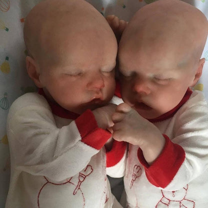 17'' Real Lifelike Twins Tamika and Gaborne Reborn Baby Doll Girl Toy